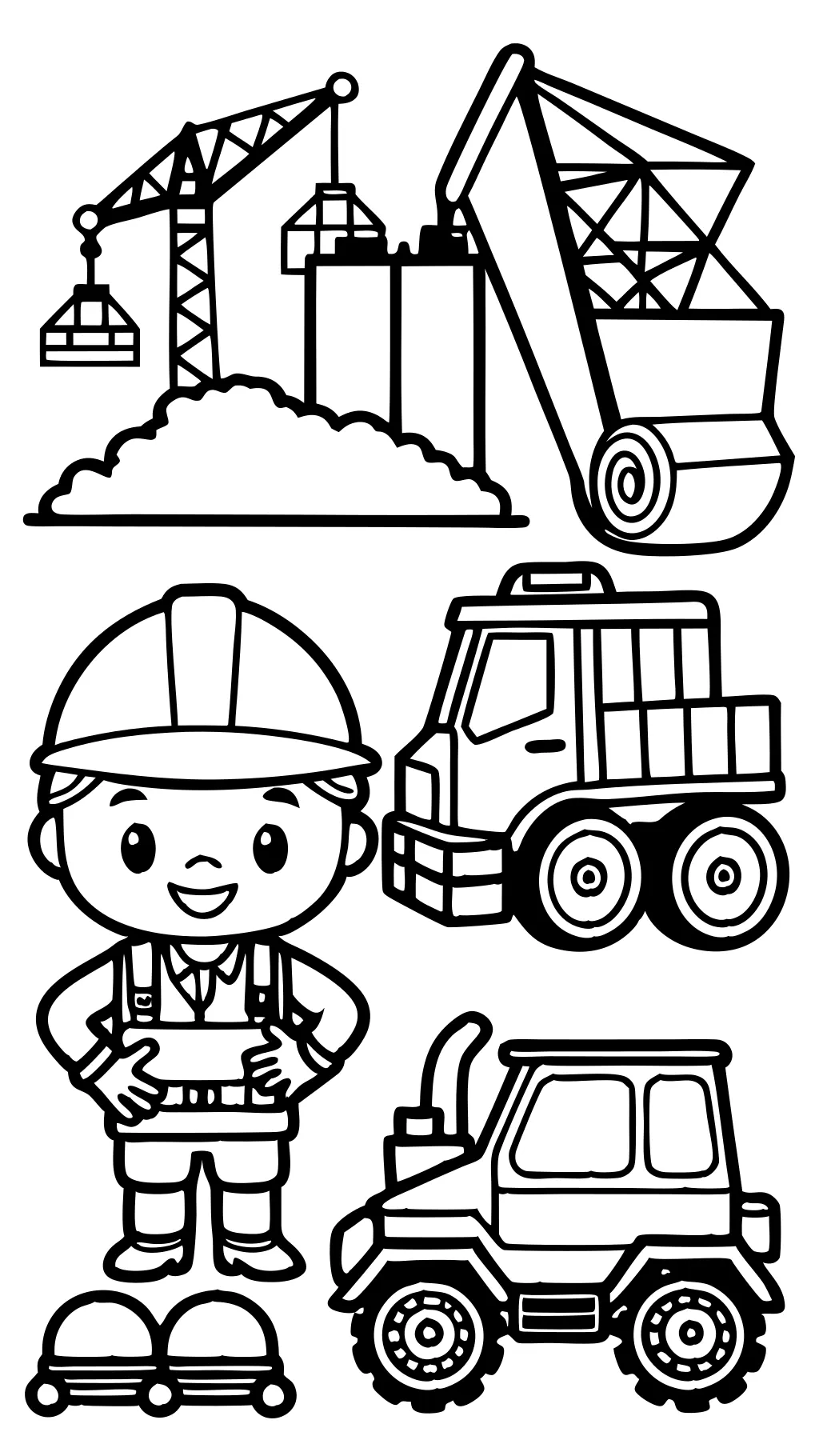 printable construction coloring pages